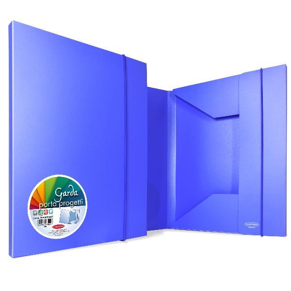cartella 3 lembi in ppl opaco blu - …